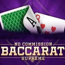 Baccarat Supreme slot logo by OneTouch Games at Herospin Casino
