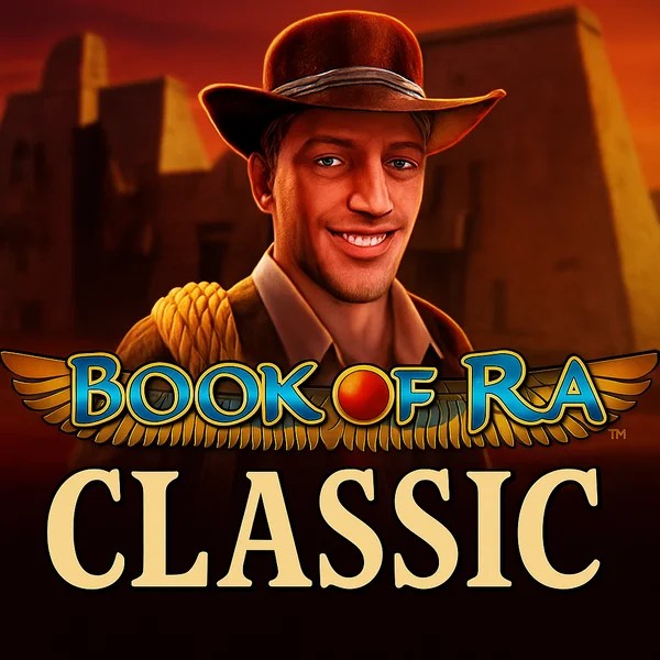Book of Ra Classic game by Novomatic – logo hosted on Herospin Casino