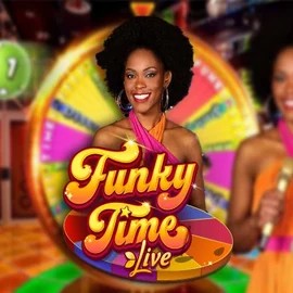Funky Time slot logo by Evolution at Herospin Casino