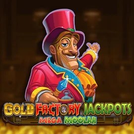 Gold Factory Jackpots Mega Moolah logo – Jackpots by Aurum Signature Studios at Herospin Casino