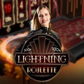 Official Live Casino logo: Lightning Roulette by Evolution at Herospin Casino