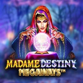Madame Destiny Megaways online game logo by Pragmatic Play on herospincasino.eu