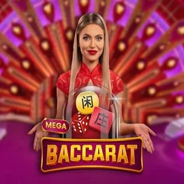 Mega Baccarat logo – Live Casino by Pragmatic Play at Herospin Casino