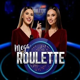 Mega Roulette logo by Pragmatic Play at Herospin Casino
