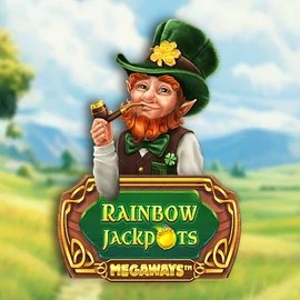 Rainbow Jackpots Megaways logo by Red Tiger Gaming at Herospin Casino