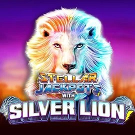 Stellar Jackpots with Silver Lion by Lightning Box Game, showcased at herospincasino.eu – game logo